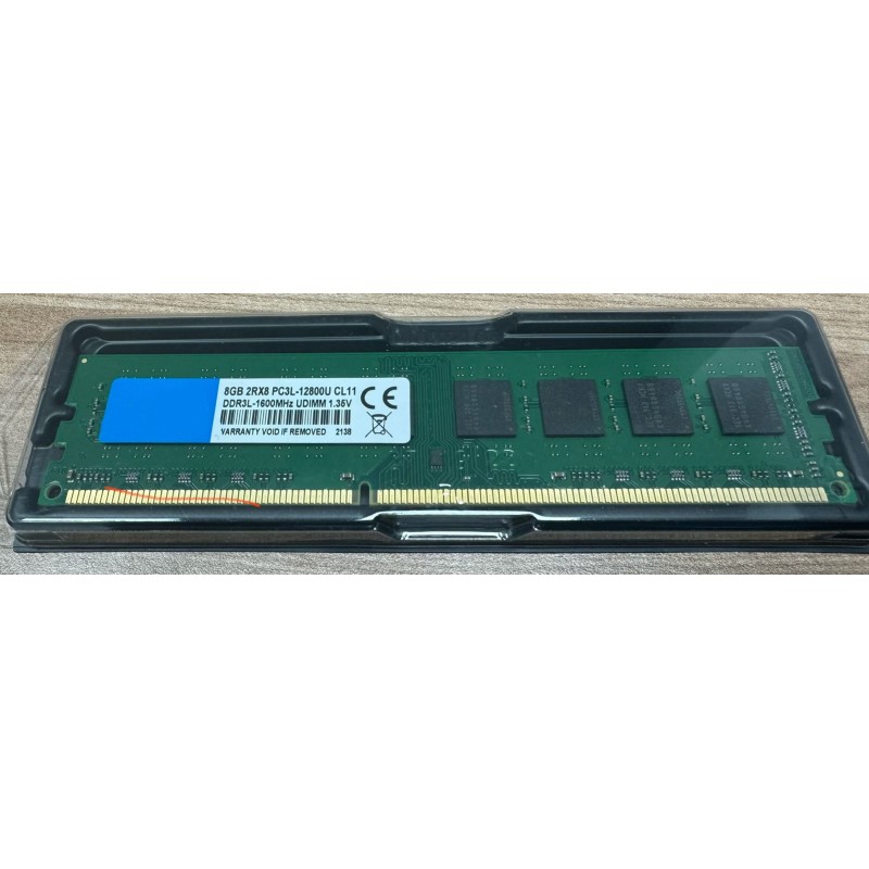 8GB 2Rx8 PC3L 12800U RAM DIMM DDR3L 1600Mhz